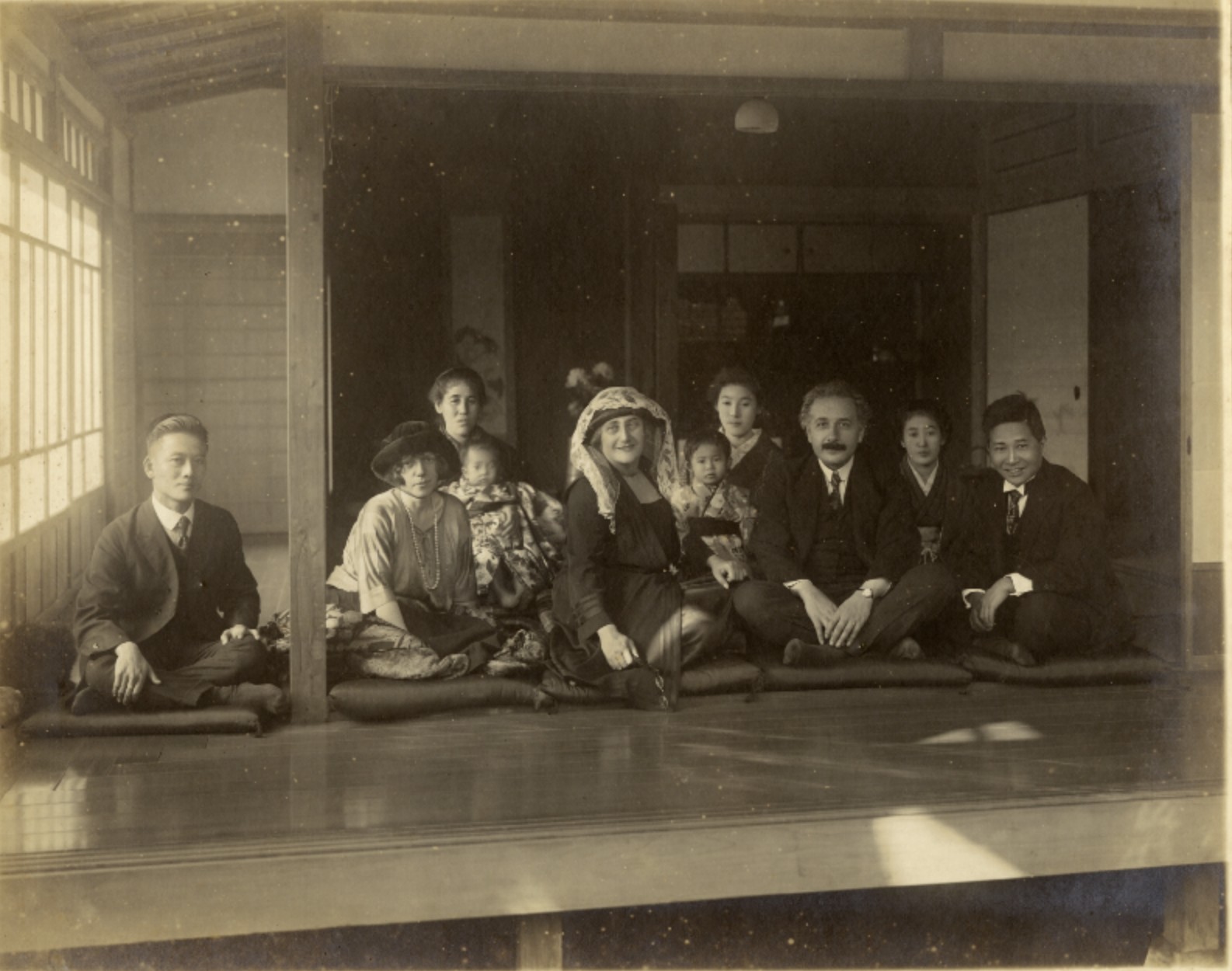 Albert Einstein with the Yamamoto family in Japan, 1922